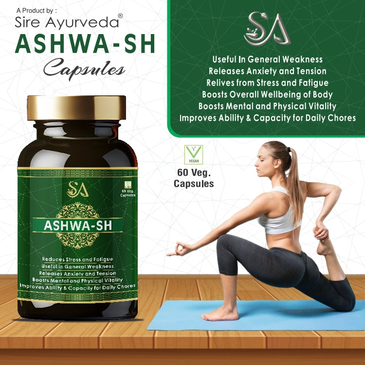ASHWA-SH(Boost Performance, Power, Stamina, Endurance, Strength and Overall Wellbeing for Men)