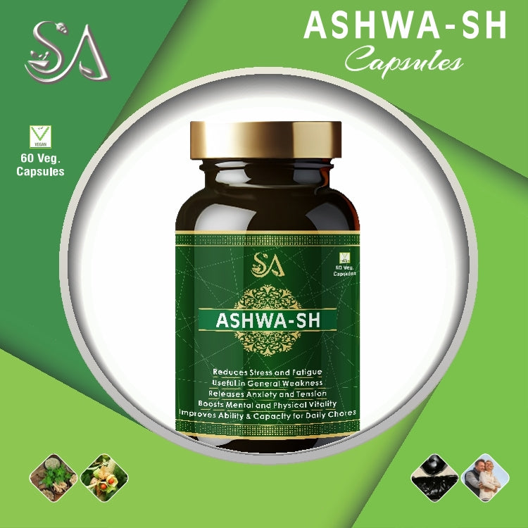 ASHWA-SH(Boost Performance, Power, Stamina, Endurance, Strength and Overall Wellbeing for Men)