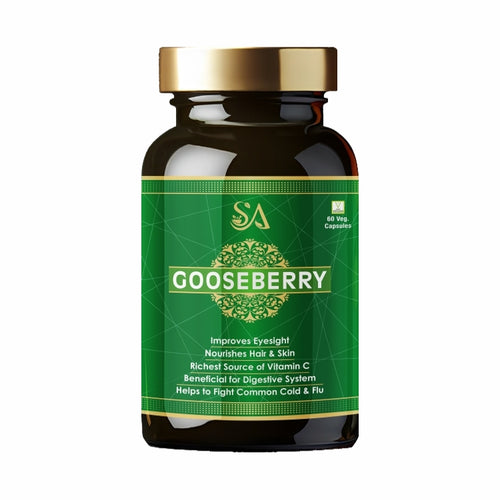 GOOSEBERRY(Improves eyesight, Richest source of vitamin C, Heart health, liver health(60 Capsules))