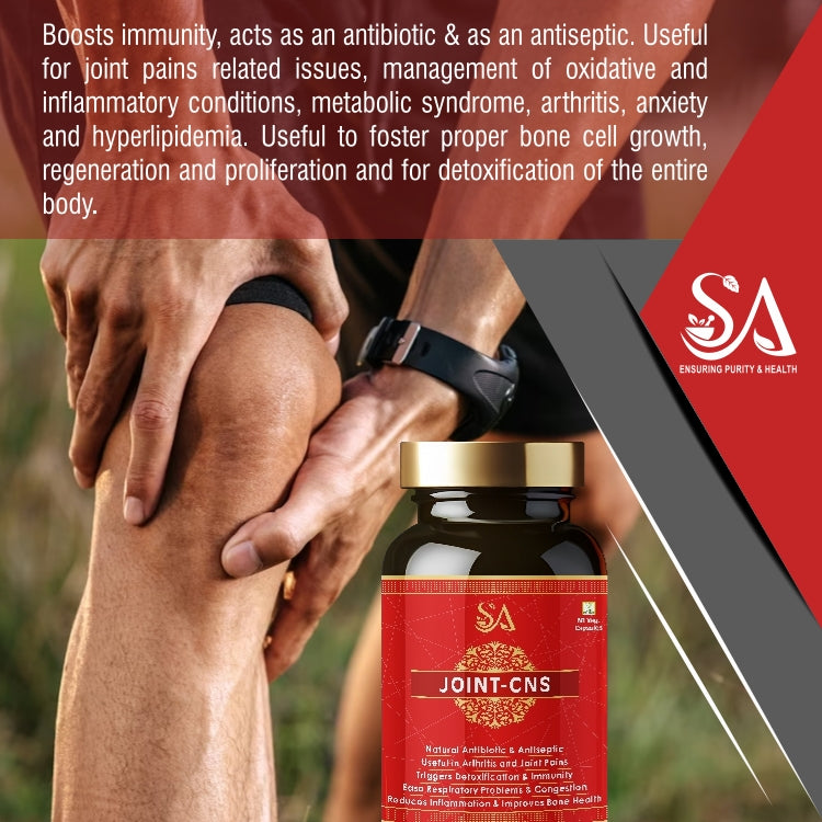 JOINT-CNS(Natural/Herbal for Daily Immunity & Resistance to Infections, Bone & Joint Wellness, Decreasing Workout Post Injuries)