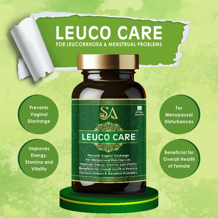 LEUCO CARE(Women Herbal Supplements, improve energy stamina vitality, beneficial overall health for women)