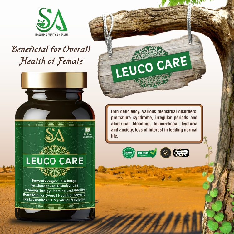 LEUCO CARE(Women Herbal Supplements, improve energy stamina vitality, beneficial overall health for women)