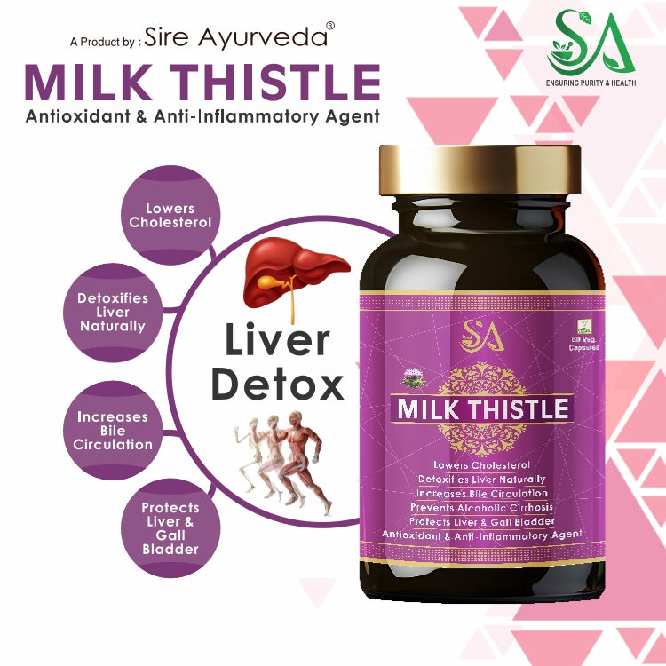 MILK THISTLE (Healthy Liver, Boost Metabolism And Maintain Cholesterol level)