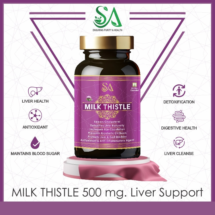 MILK THISTLE (Healthy Liver, Boost Metabolism And Maintain Cholesterol level)