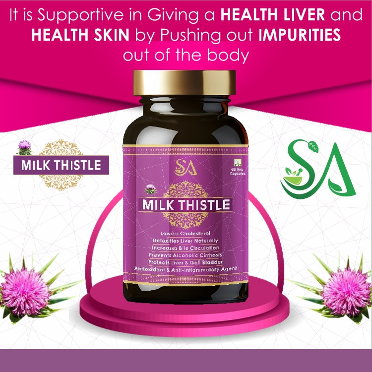 MILK THISTLE (Healthy Liver, Boost Metabolism And Maintain Cholesterol level)