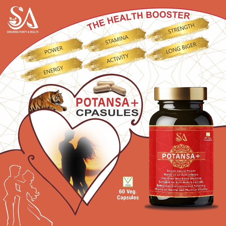 POTANSA +(Booster for Men-Strength, Stamina, Energy Enhancing, Mood, Endurance Boost)