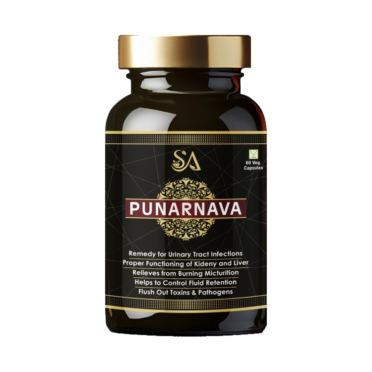 PUNARNAVA(Punarnava Capsules, With Goodness of Natural Punarnava Extract known for Good Gut Health & for Healthy Appetite, Helps for Heart and Urinary Health – 60 Veg capsules)