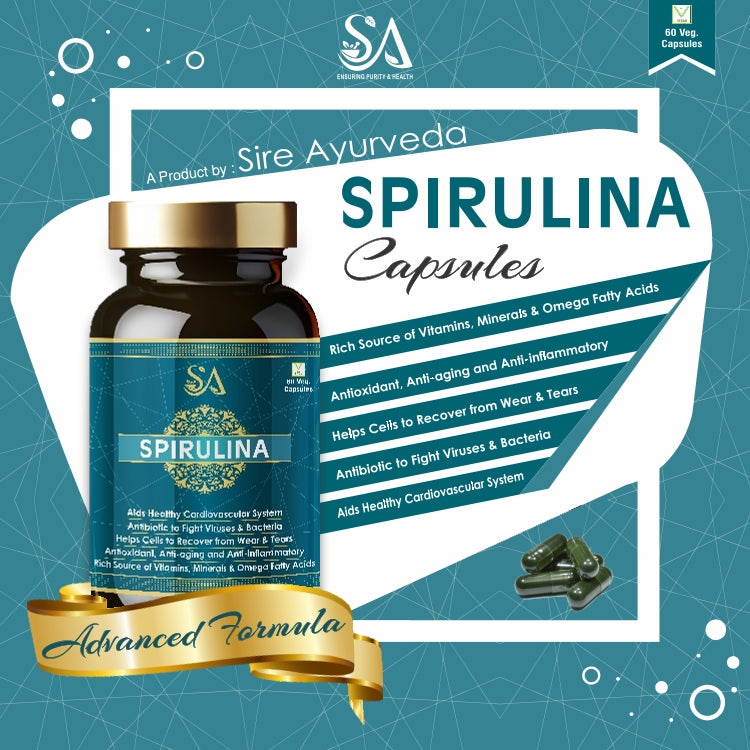SPIRULINA(Spirulina is a nutritional powerhouse, rich in essential vitamins, minerals , antioxidants)