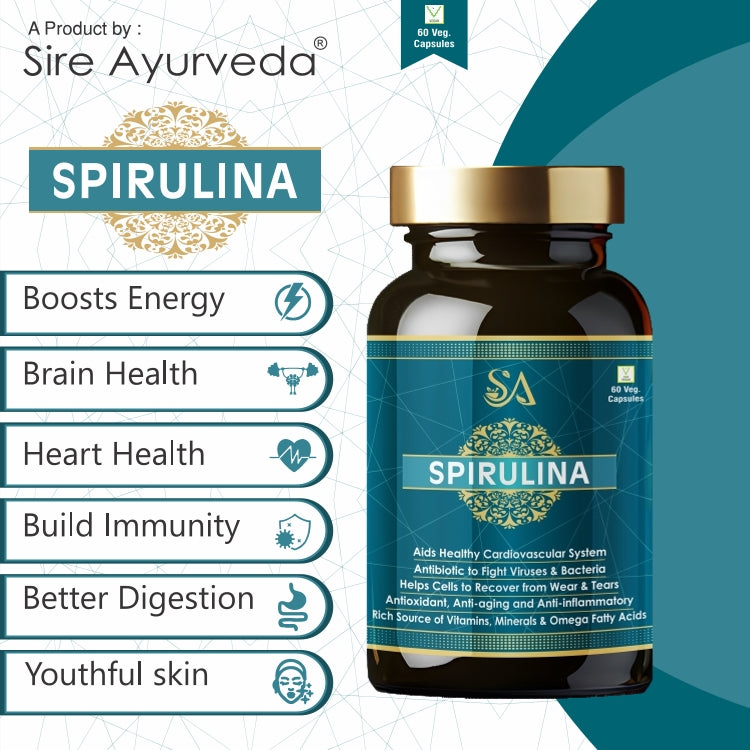 SPIRULINA(Spirulina is a nutritional powerhouse, rich in essential vitamins, minerals , antioxidants)