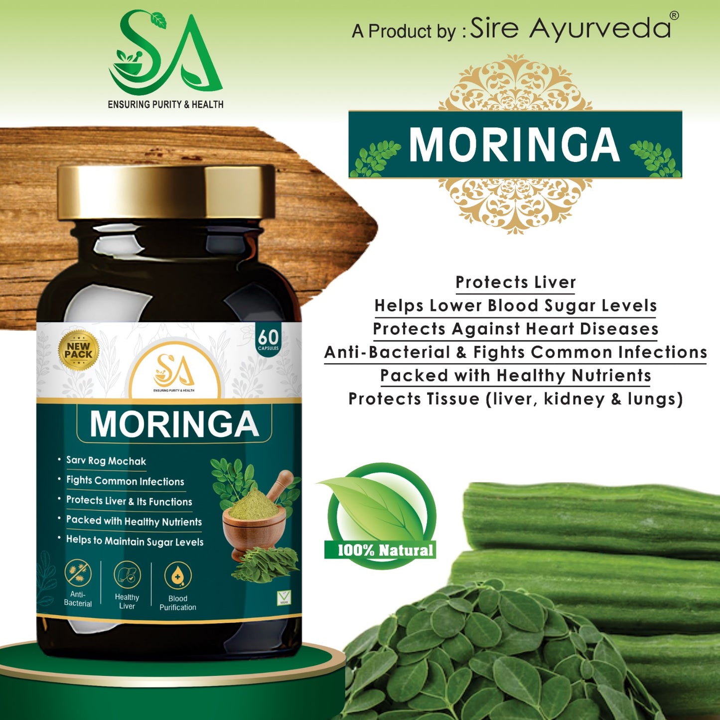 Sire Ayurveda® Moringa Capsules