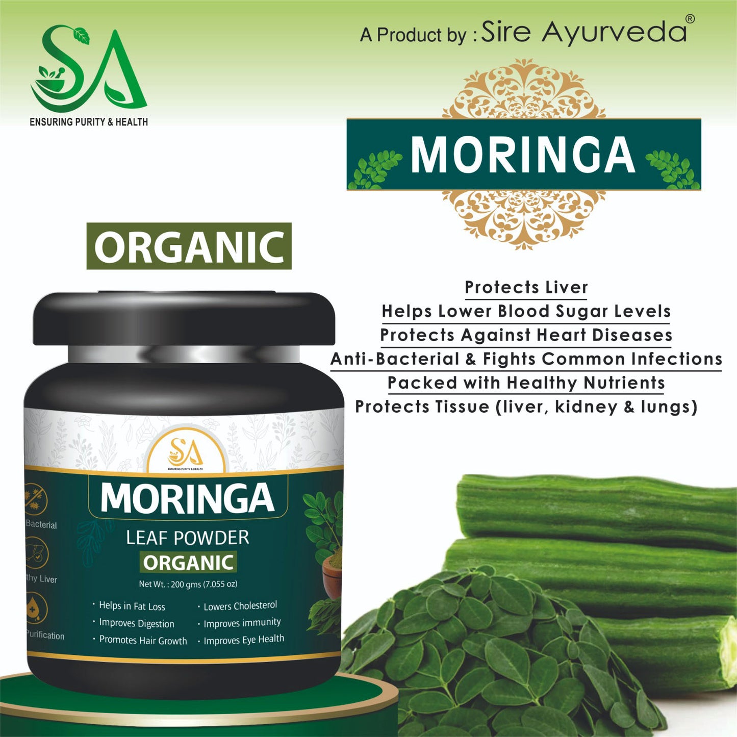 Sire Ayurveda® Moringa Powder