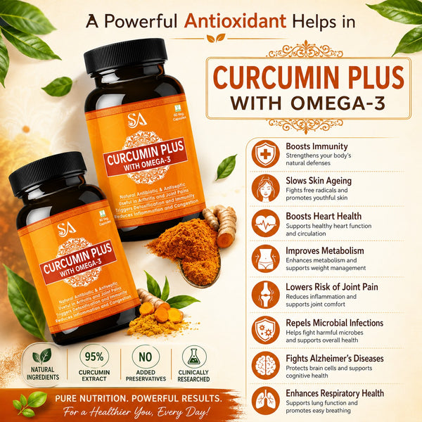 Sire® CURCUMIN PLUS WITH OMEGA- 3 (30 Days Medicine)