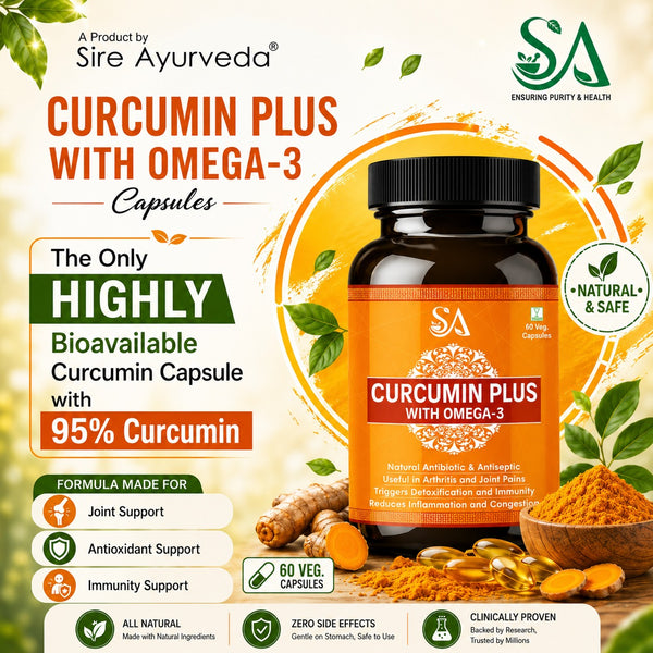Sire® CURCUMIN PLUS WITH OMEGA- 3 (30 Days Medicine)
