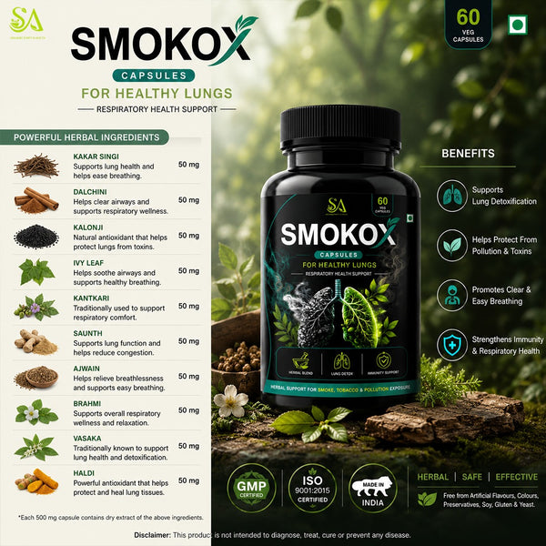 Sire® SMOKOX 60 Capsules (30 Days Medicine)