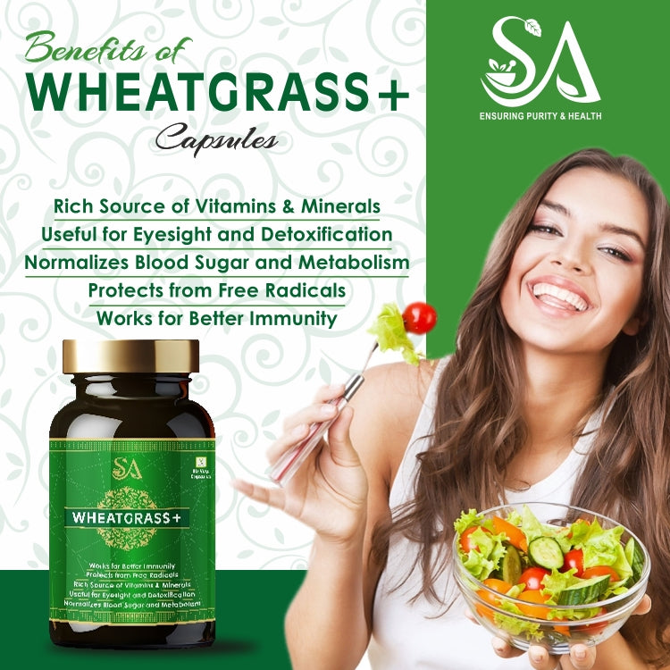 WHEATGRASS+(Effective Weight Management, Natural Detoxification, Anti-Inflammation & Energy Supplement For Men & Women)