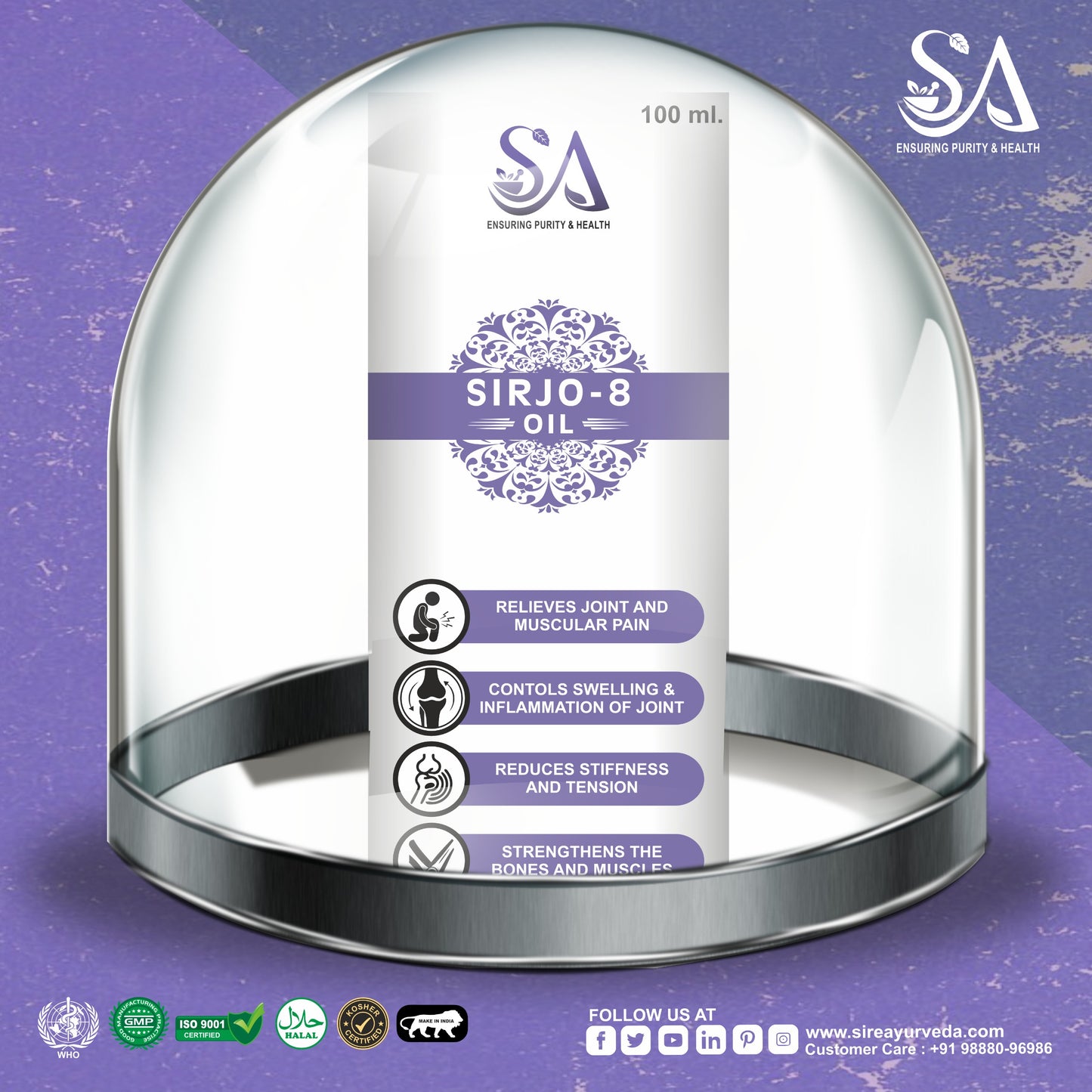 Sire ayurveda® Sirjo-8 Oil