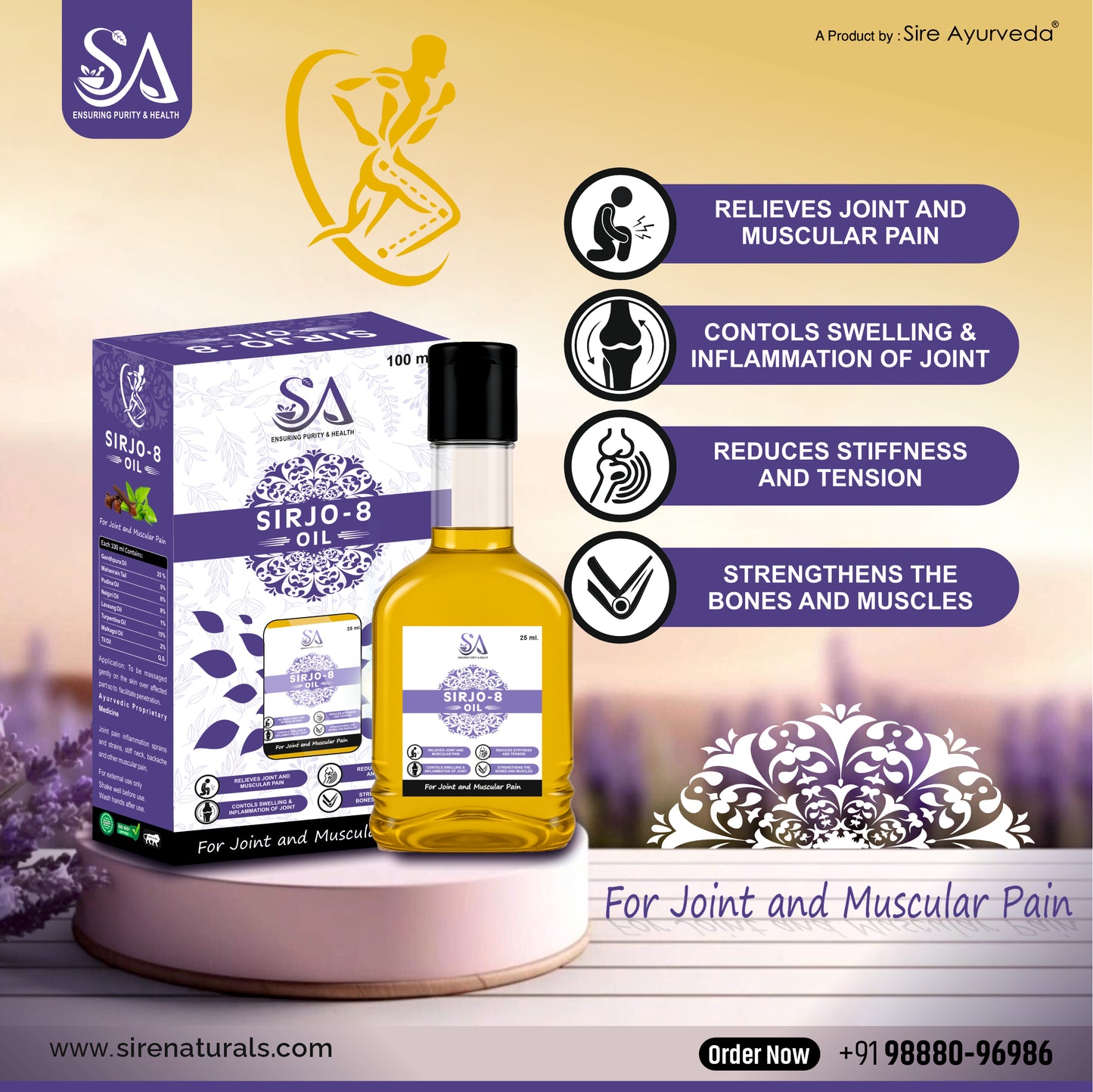 Sire ayurveda® Sirjo-8 Oil