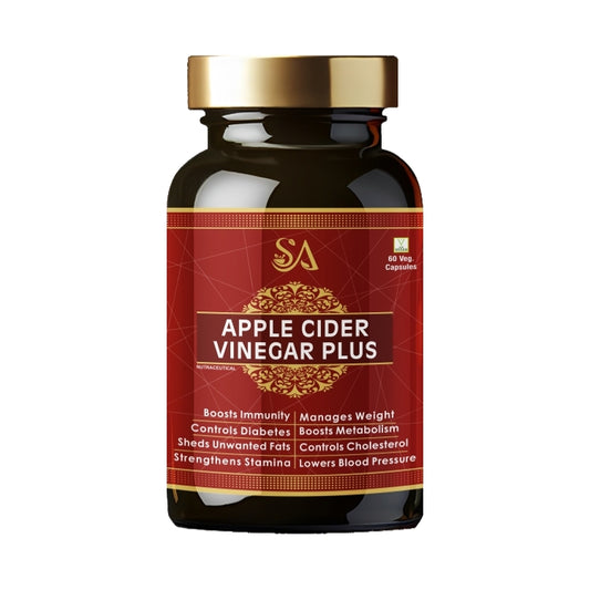 APPLE CIDER VINEGAR PLUS | Weight Management, Cholesterol Support, Immune & Metabolic Boost - 60 Capsules