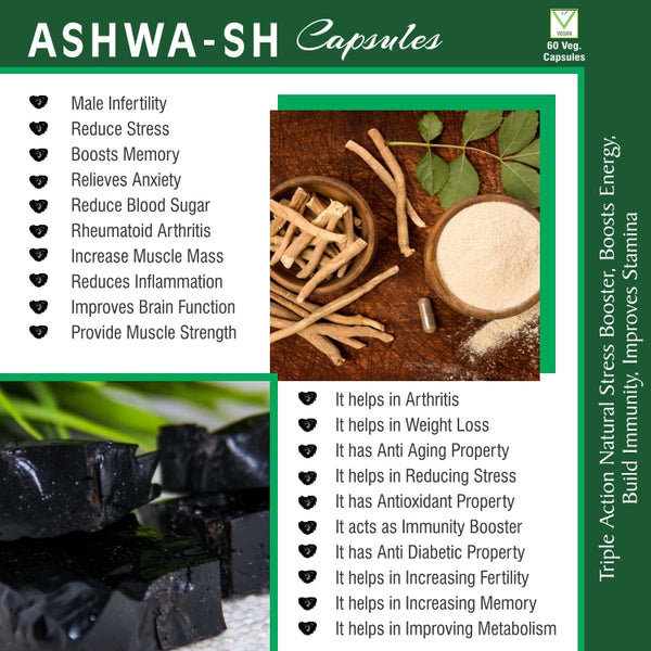 Sire® Ashwa-Sh Capsules (30 Days Medicine)