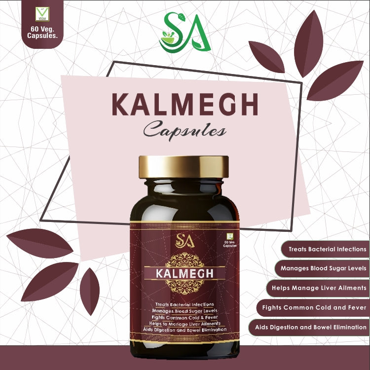 KALMEGH(An Ayurvedic Formula for Supporting Liver Function, Helps Protect Against Cold & Cough and Acts as an Immunity Booster, Maintains Overall Health & Well-being)