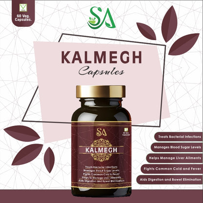KALMEGH(An Ayurvedic Formula for Supporting Liver Function, Helps Protect Against Cold & Cough and Acts as an Immunity Booster, Maintains Overall Health & Well-being)