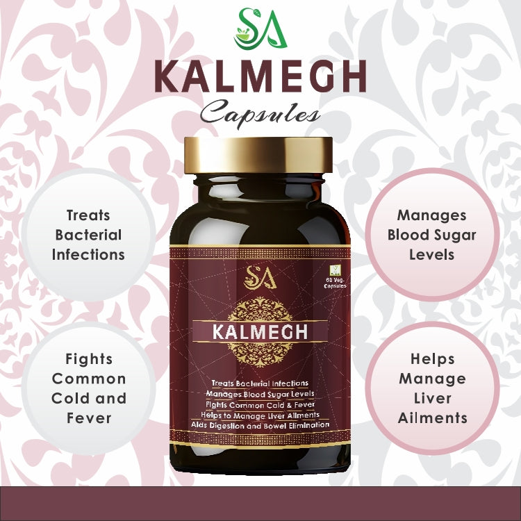 KALMEGH(An Ayurvedic Formula for Supporting Liver Function, Helps Protect Against Cold & Cough and Acts as an Immunity Booster, Maintains Overall Health & Well-being)