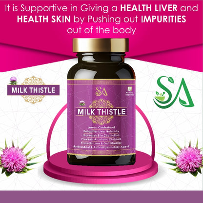 MILK THISTLE (Healthy Liver, Boost Metabolism And Maintain Cholesterol level)