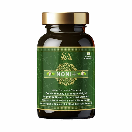 NONI+(Good For Body Detoxifier, Immunity Booster, Joint Pain Relief Restful Sleep ,60 Veg Capsules)