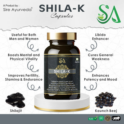 SHILA-K(Boost Performance, Power, Stamina, Endurance, Strength and Overall Wellbeing for Men)