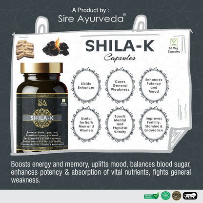 SHILA-K(Boost Performance, Power, Stamina, Endurance, Strength and Overall Wellbeing for Men)