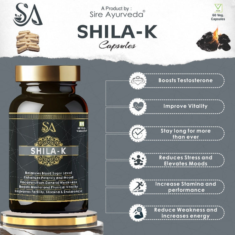 SHILA-K(Boost Performance, Power, Stamina, Endurance, Strength and Overall Wellbeing for Men)