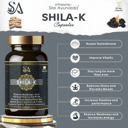 SHILA-K(Boost Performance, Power, Stamina, Endurance, Strength and Overall Wellbeing for Men)