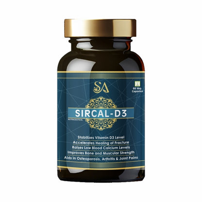 SIRCAL-D3(Natural/Herbal for Daily Immunity & Resistance to infection ,Bone &Joint Wellness, Decreasing Workout Post Injuries)