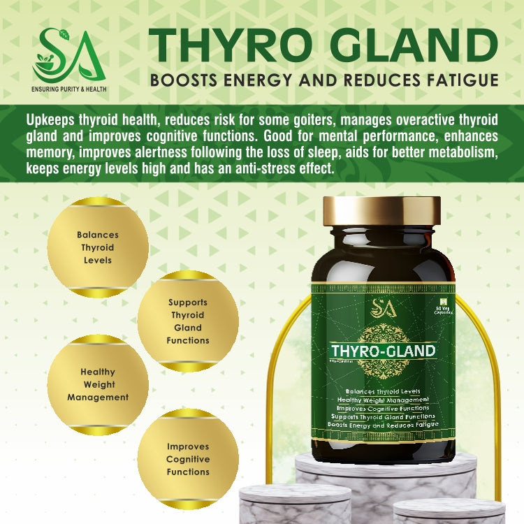 THYRO-GLAND(Thyro Care Capsules, Hormonal Balance, Thyroid Balance, Improved Metabolism & Energy, Weight Management)