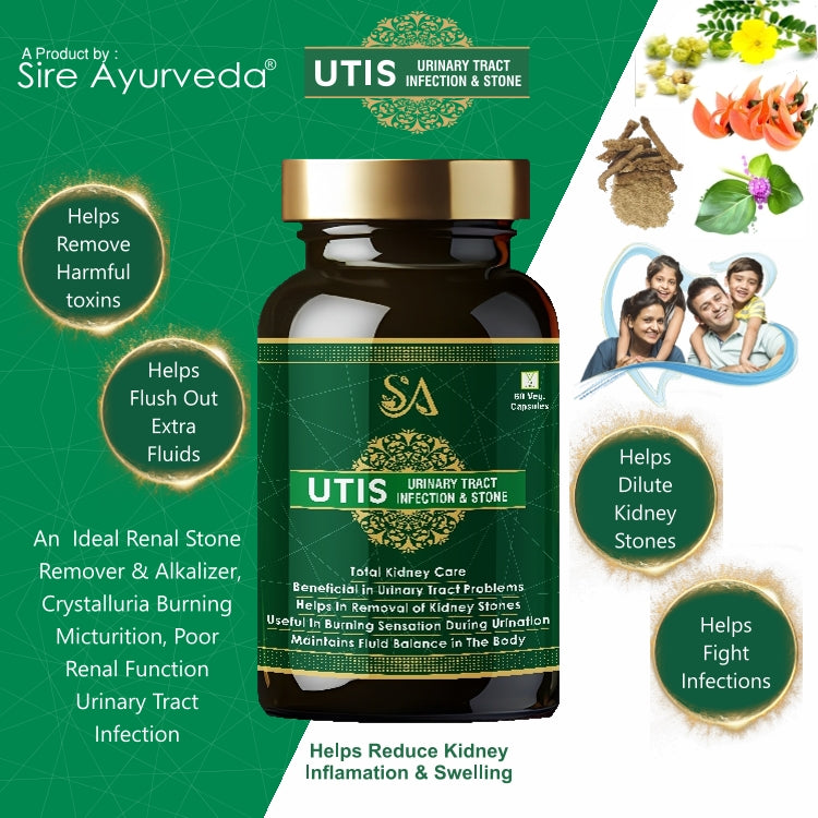 UTIS (URINARY TRACT INFECTION & STONE)(Best Medicine For Urinary Track Infection(UTI),Vaginal Infection Helps In Incontinence, Pashanbhed, Gokharu and Punarnava)