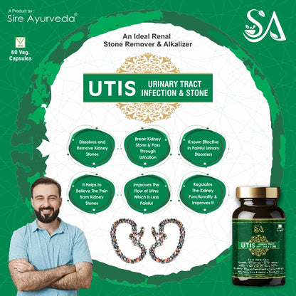 UTIS (URINARY TRACT INFECTION & STONE)(Best Medicine For Urinary Track Infection(UTI),Vaginal Infection Helps In Incontinence, Pashanbhed, Gokharu and Punarnava)