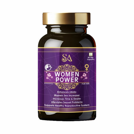 WOMEN POWER(60 Capsules) Performance Regain, Power Booster Vigor Vitality Energy Increase Stamina in Women ayurvedic herbs, Shatavari, Ashwagandha, Ashoka, damiana)