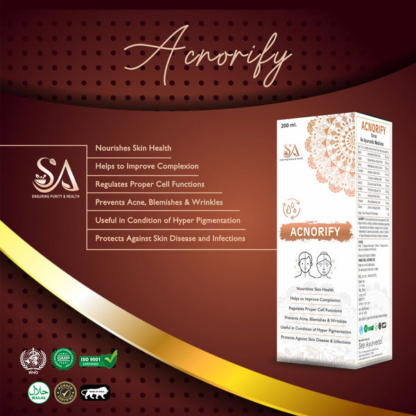 ACNORIFY Syrup - 200 ml | Herbal Blood Purifier for Skin Health and Liver Support