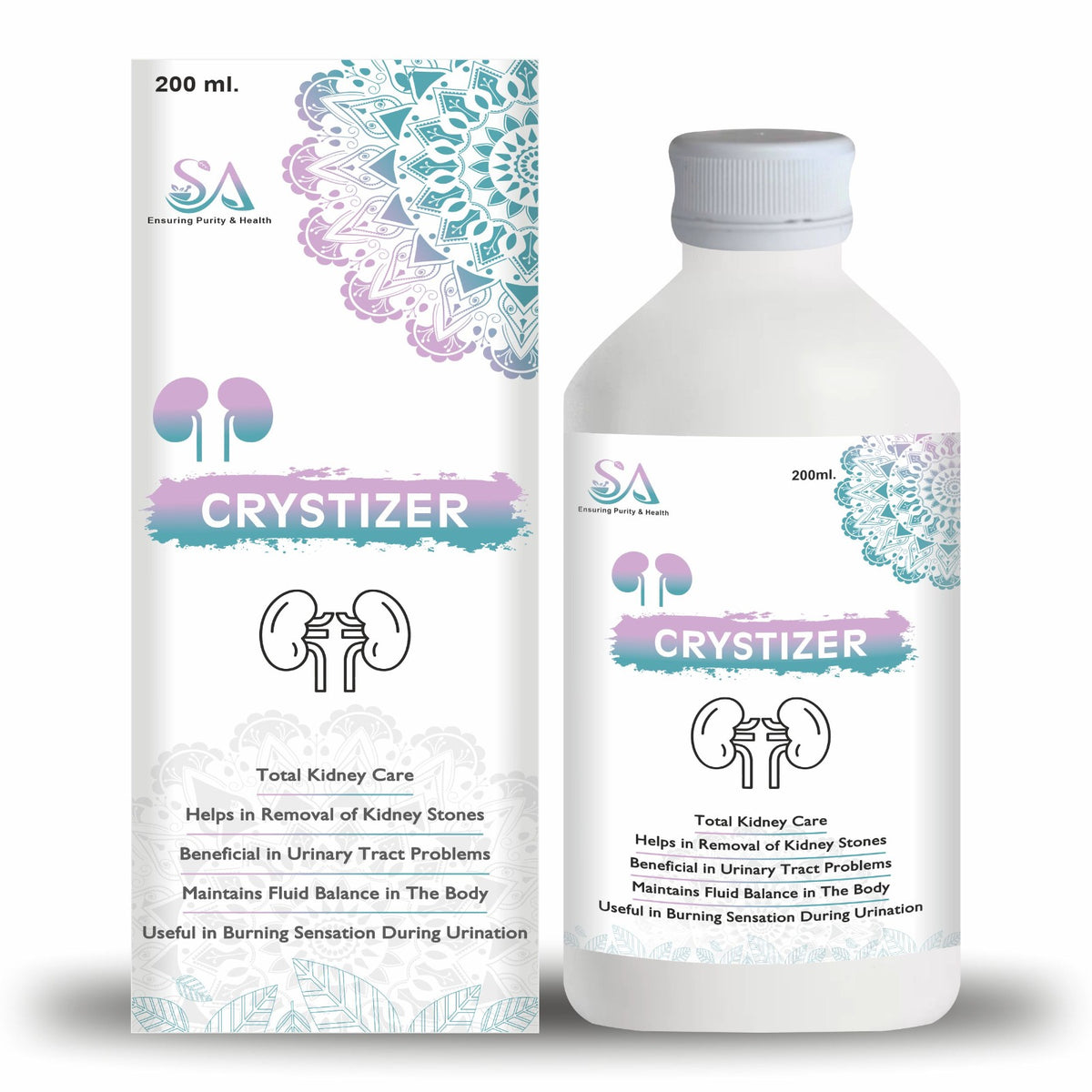 CRYSTIZER(Best Medicine For Urinary Track Infection(UTI),Vaginal Infection Helps In Incontinence, Pashanbhed, Gokharu and Punarnava)