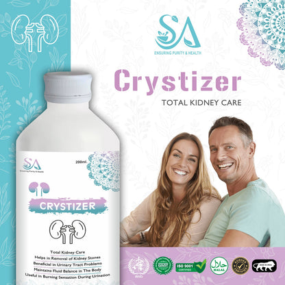 CRYSTIZER(Best Medicine For Urinary Track Infection(UTI),Vaginal Infection Helps In Incontinence, Pashanbhed, Gokharu and Punarnava)