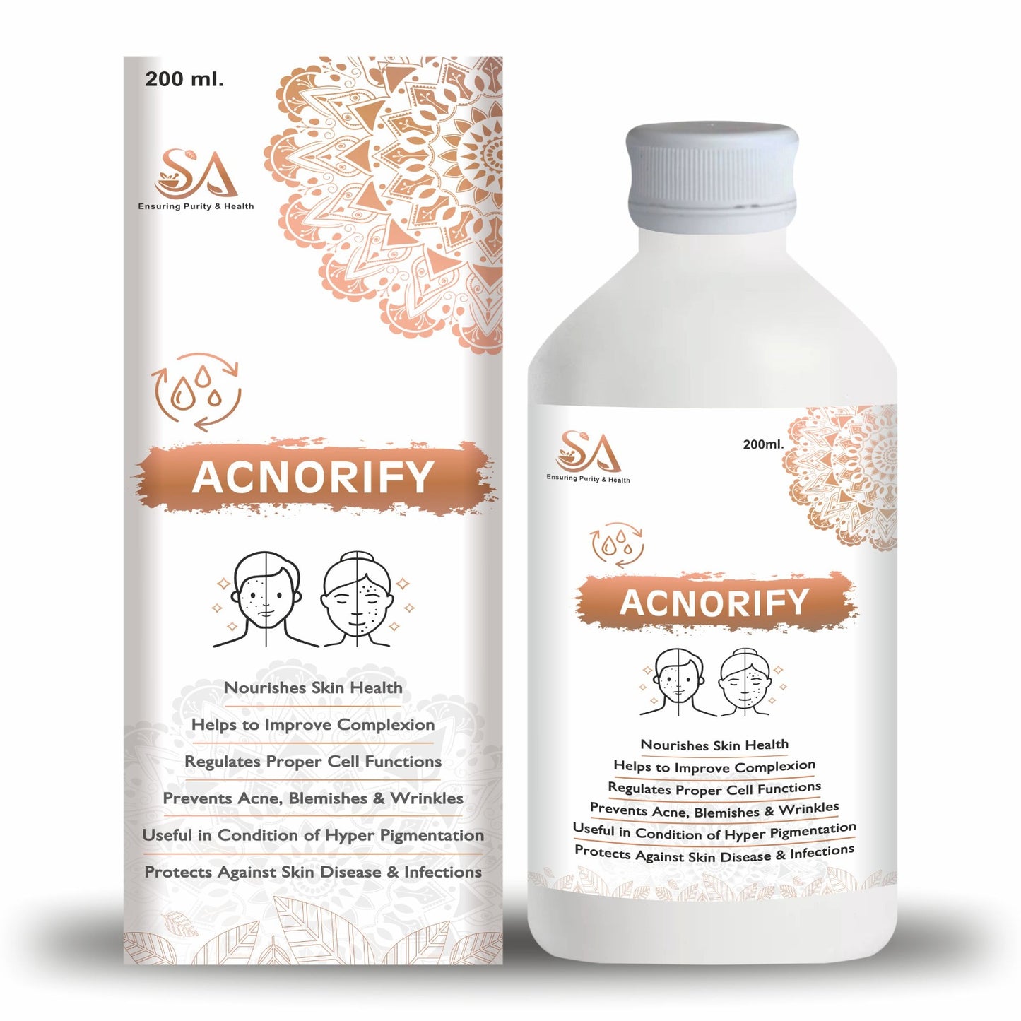 ACNORIFY Syrup - 200 ml | Herbal Blood Purifier for Skin Health and Liver Support