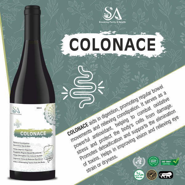 COLONACE(Ayurvedic Syrup to improve digestion, helpful in constipation, 500ml)