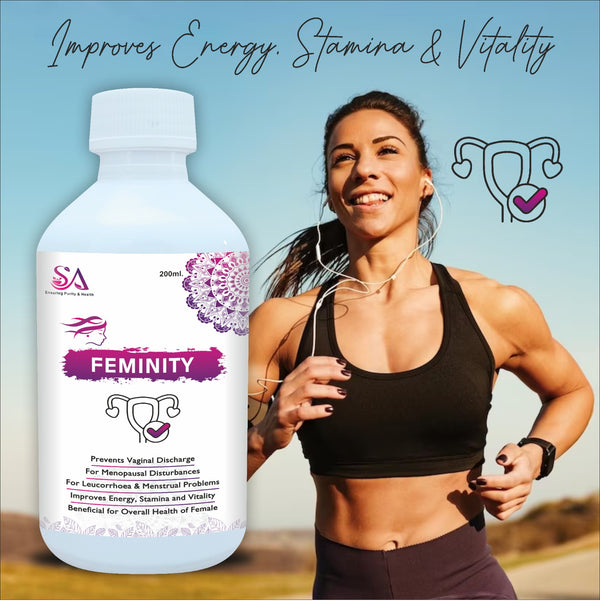 FEMINITY( Women ayurvedic herbs, Shatavari, Ashwagandha, Ashoka, Lodhra, Babool)