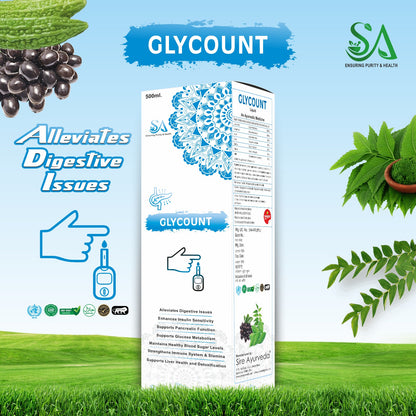 GLYCOUNT(Ayurvedic, Potentially Regulates Blood Sugar Levels, Can Prevent fall in Sugar Level & Promote Glucose Metabolism)