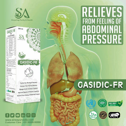 GASIDIC-FR( Acidity gas relief ayurvedic syrup, stomach pain relief medicine, kabj medicines or Digestion, Acidity, Constipation, Abdominal Pain Bloating and Stomach Gas Relief, Helps to Improve Digestive Immunity)
