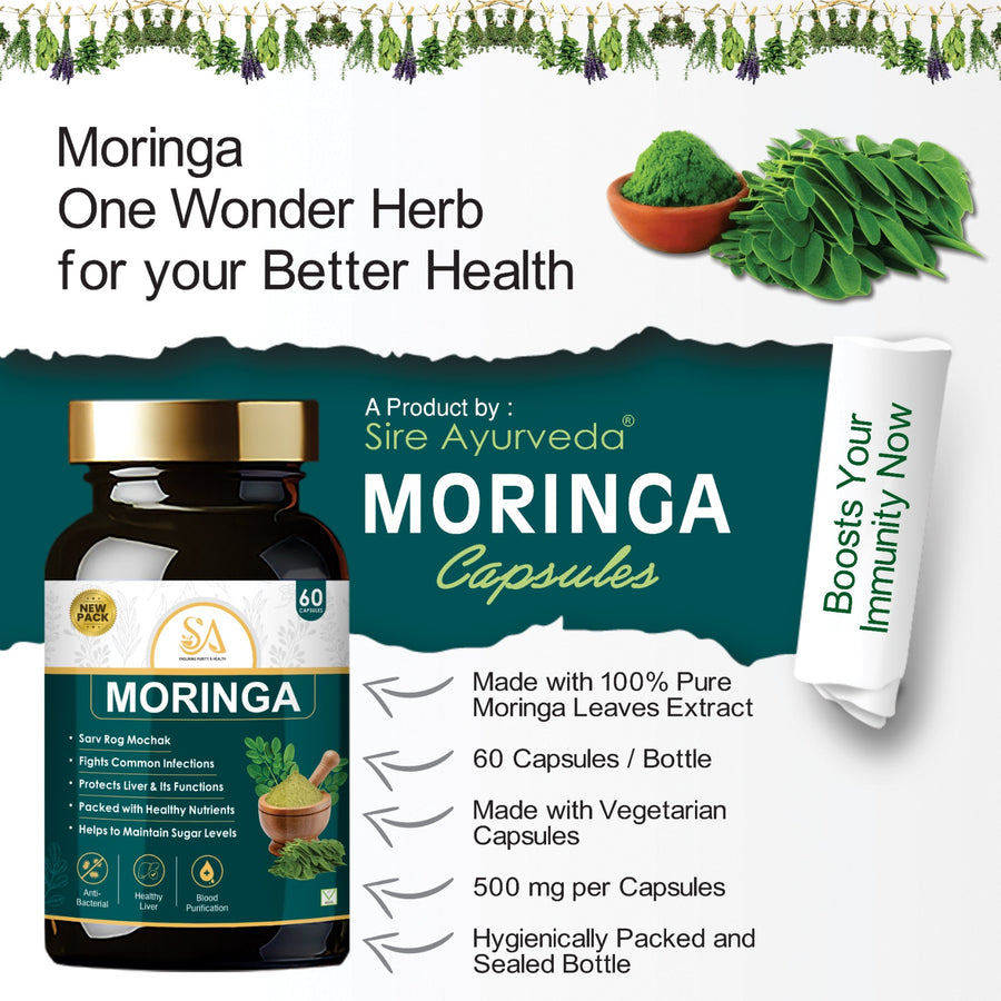 Sire® Moringa Capsules (30 Days Medicine)