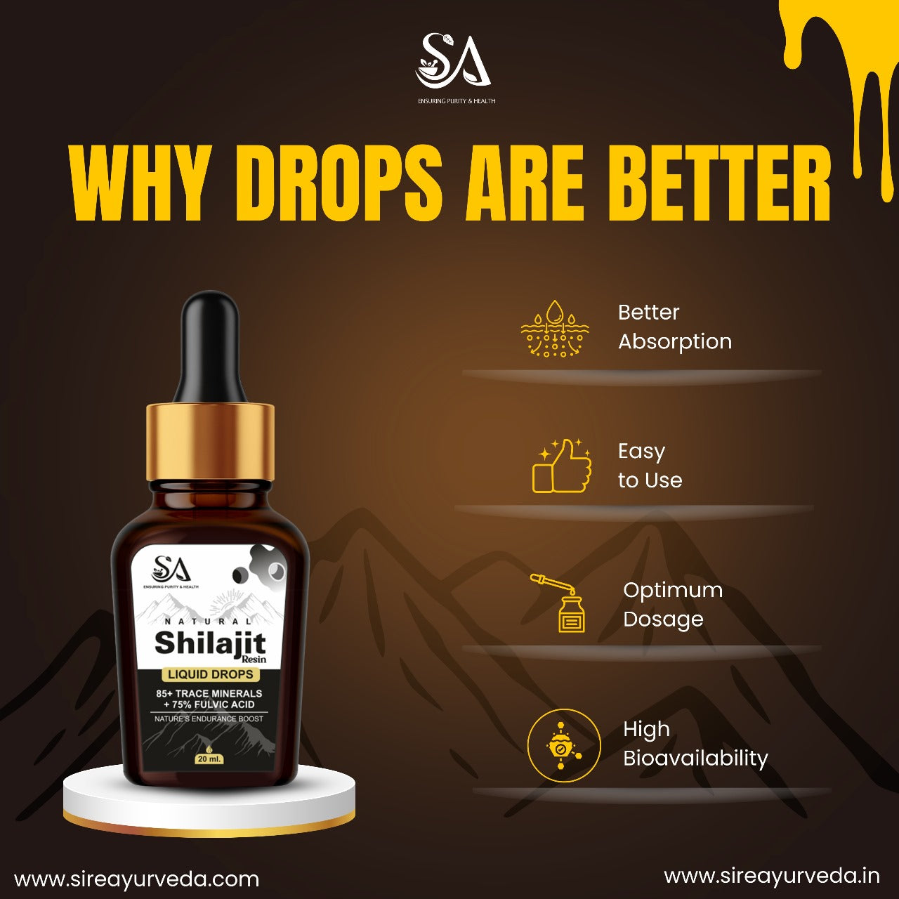 Sire® Shilajit Liquid Drops
