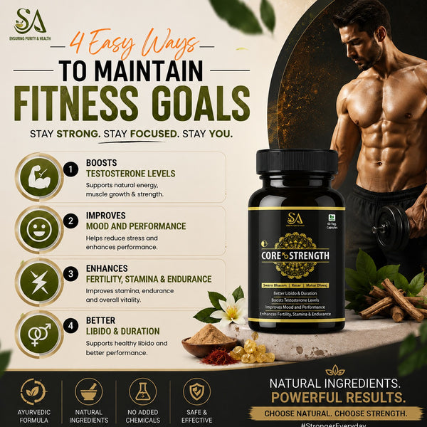 Sire® CORE STRENGTH Gold Capsules ( Free Men Massage Oil) 30 Capusles Set