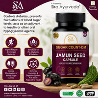 Sire® Jamun Seed Capsules (Sugar Count-DM) - 30 Days Course