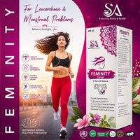 FEMINITY( Women ayurvedic herbs, Shatavari, Ashwagandha, Ashoka, Lodhra, Babool)